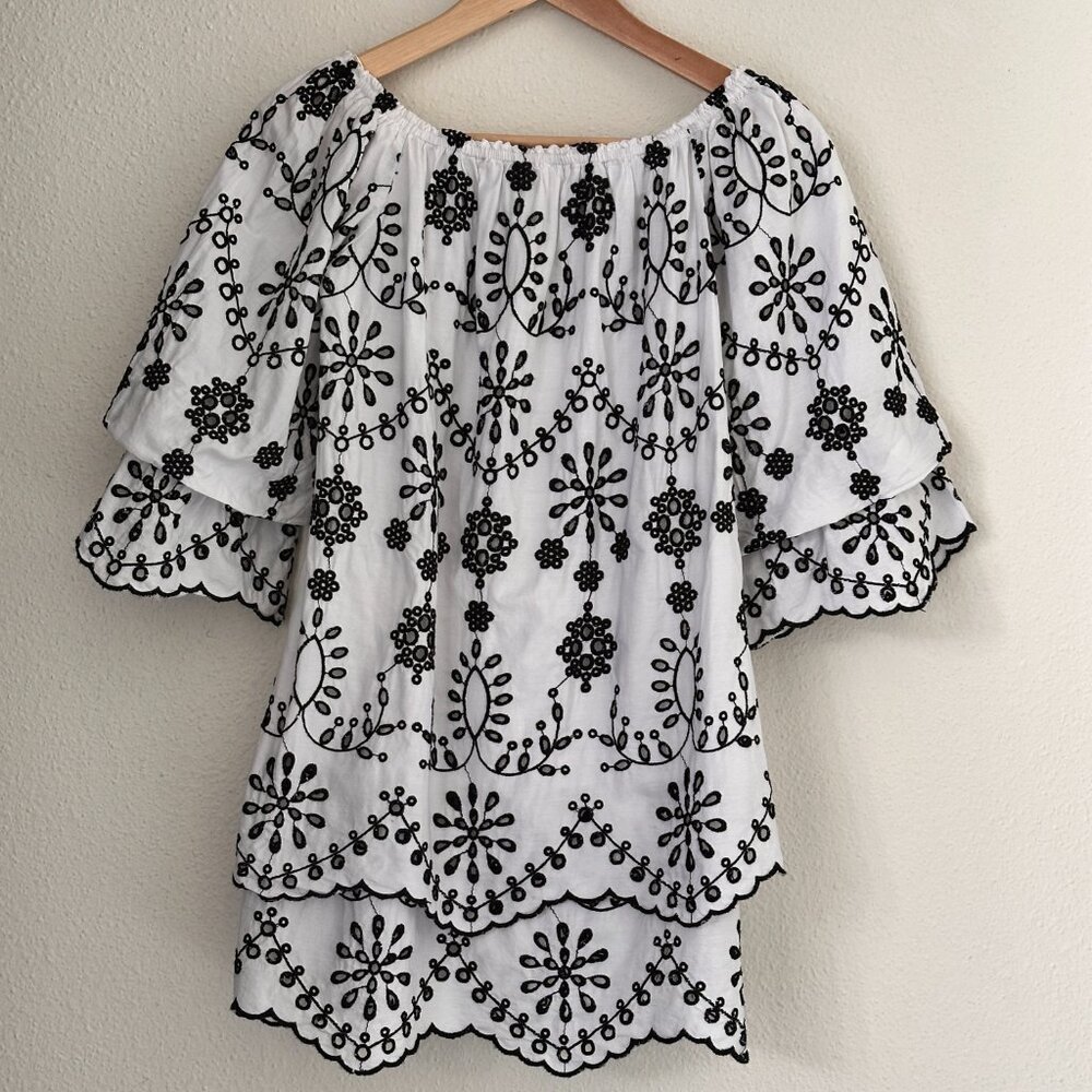 ZARA Trafaluc Collection Mini Dress Off-Shoulder S: XS Boho Coastal Resort